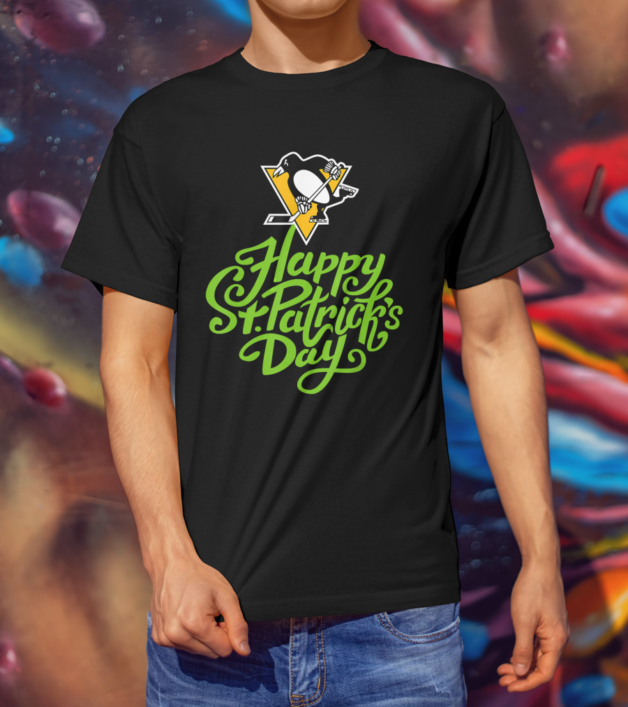 Happy St. Patrick's Day Pittsburgh Penguins T-Shirt