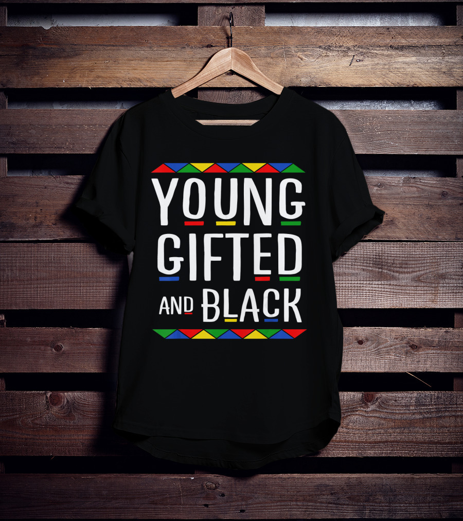 Young Gifted And Black Colorful Geometric Inspiration T-Shirt