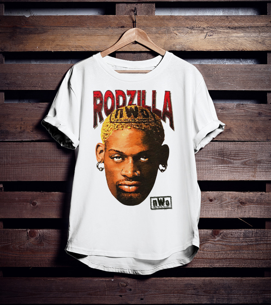 Dennis Rodman Rodzilla NWo Wrestling Legend The Worm T-Shirt