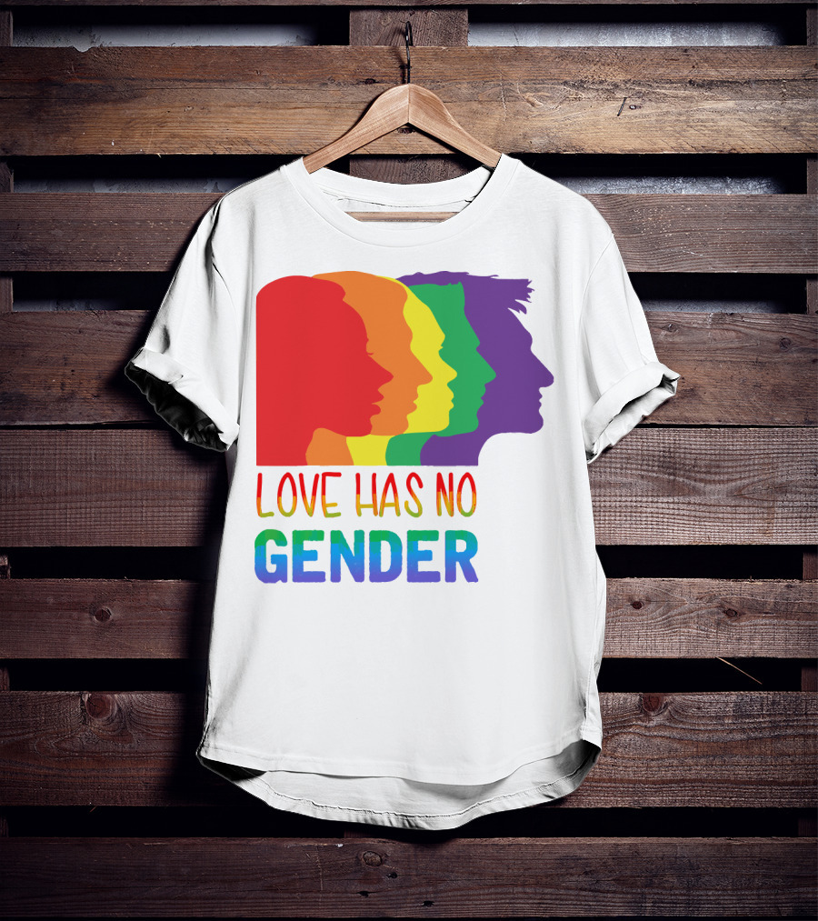 LOVE HAS NO GENDER Unconditional Love Multicolor T-Shirt