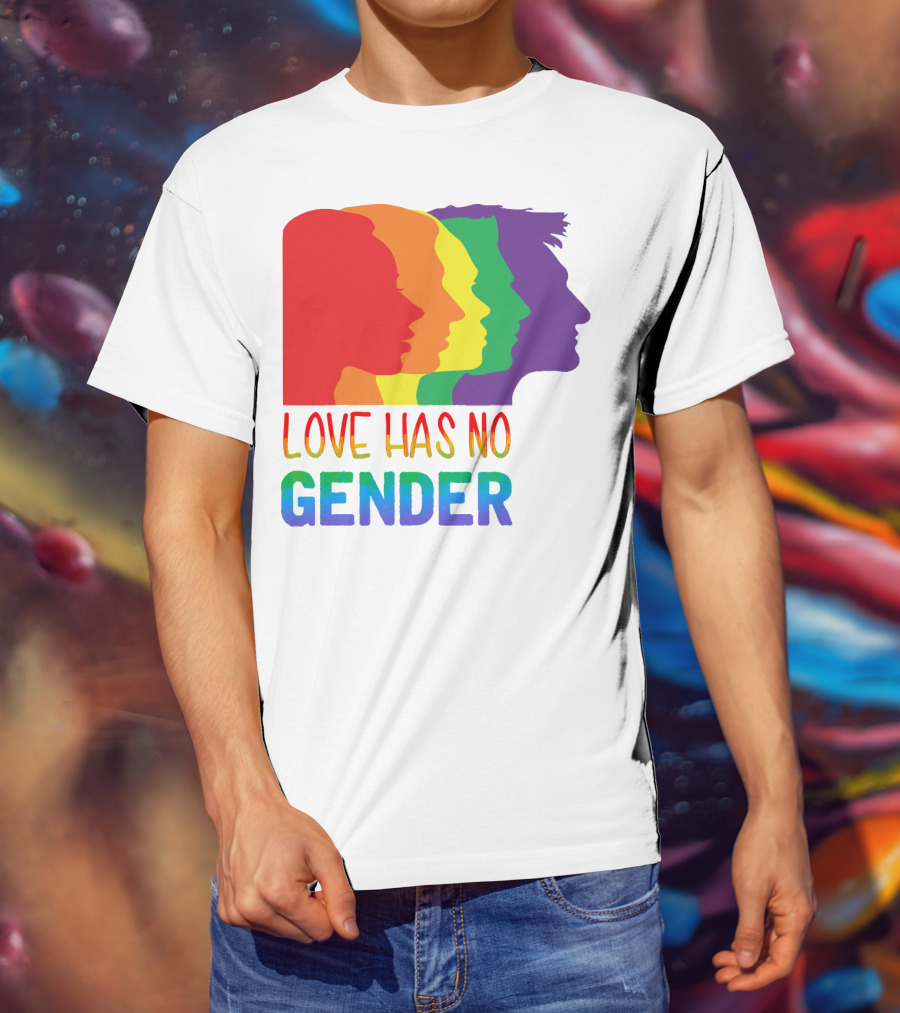 LOVE HAS NO GENDER Unconditional Love Multicolor T-Shirt