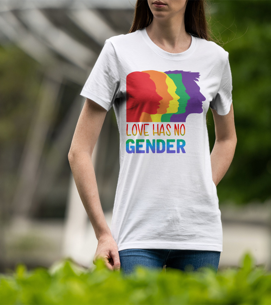 LOVE HAS NO GENDER Unconditional Love Multicolor T-Shirt