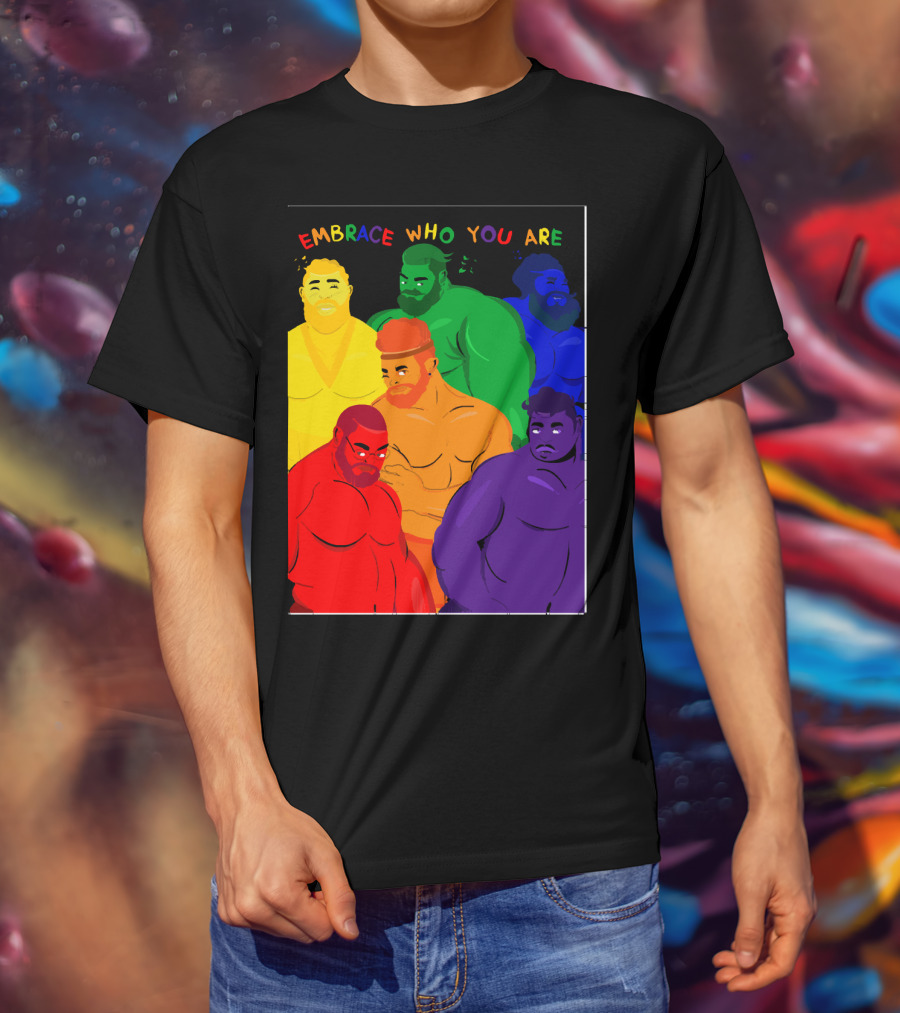 EMBRACE WHO YOU ARE Rainbow Body Diversity T-Shirt