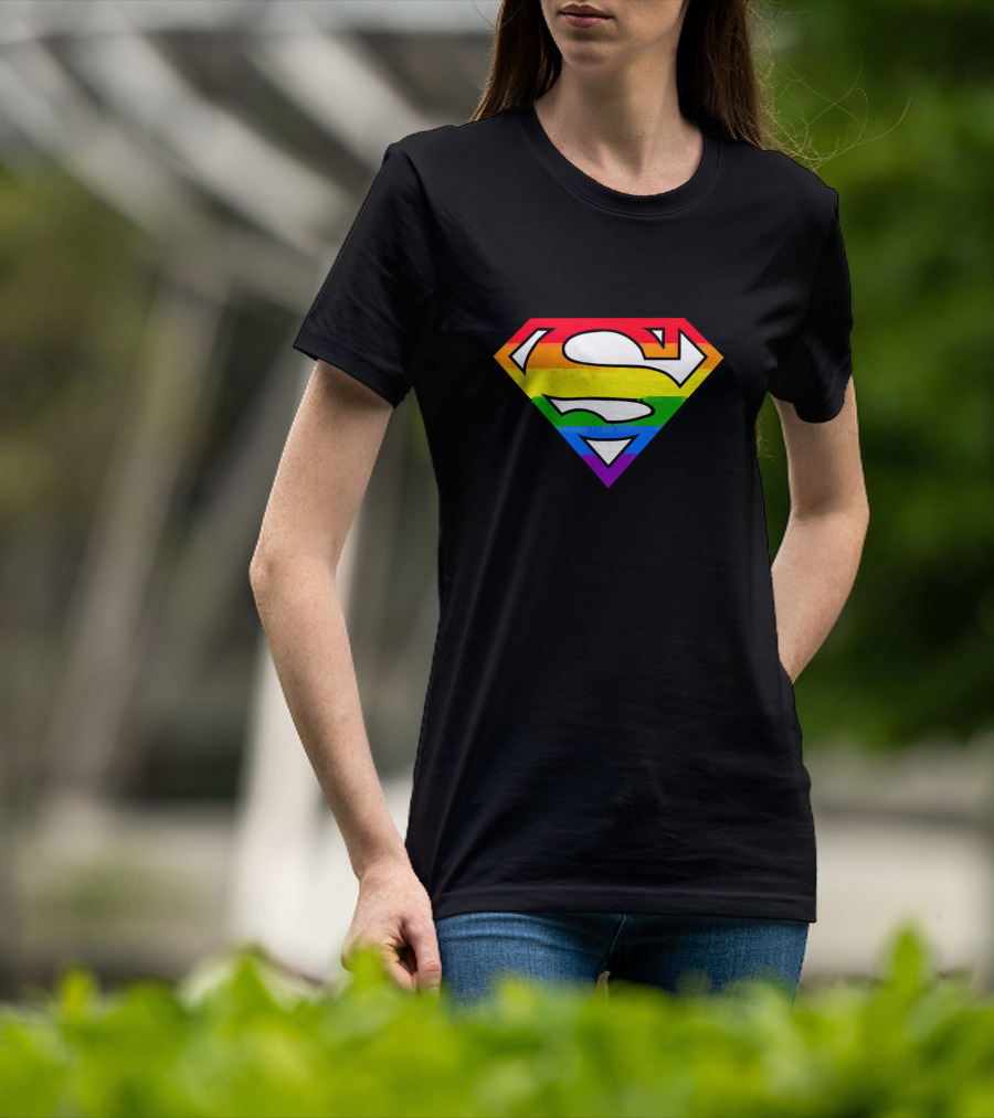 SUPER GAY Rainbow Pride Superman T-Shirt