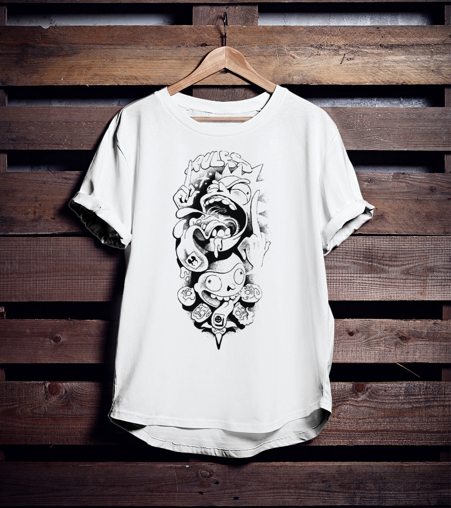 Rick And Morty Rules Hand Gesture T-Shirt
