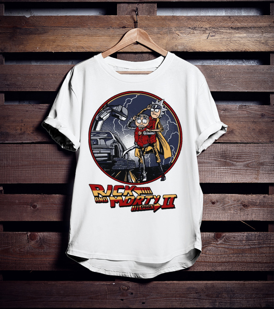 Rick And Morty Part II Back To The Future T-Shirt