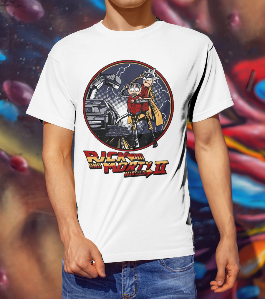 Rick And Morty Part II Back To The Future T-Shirt