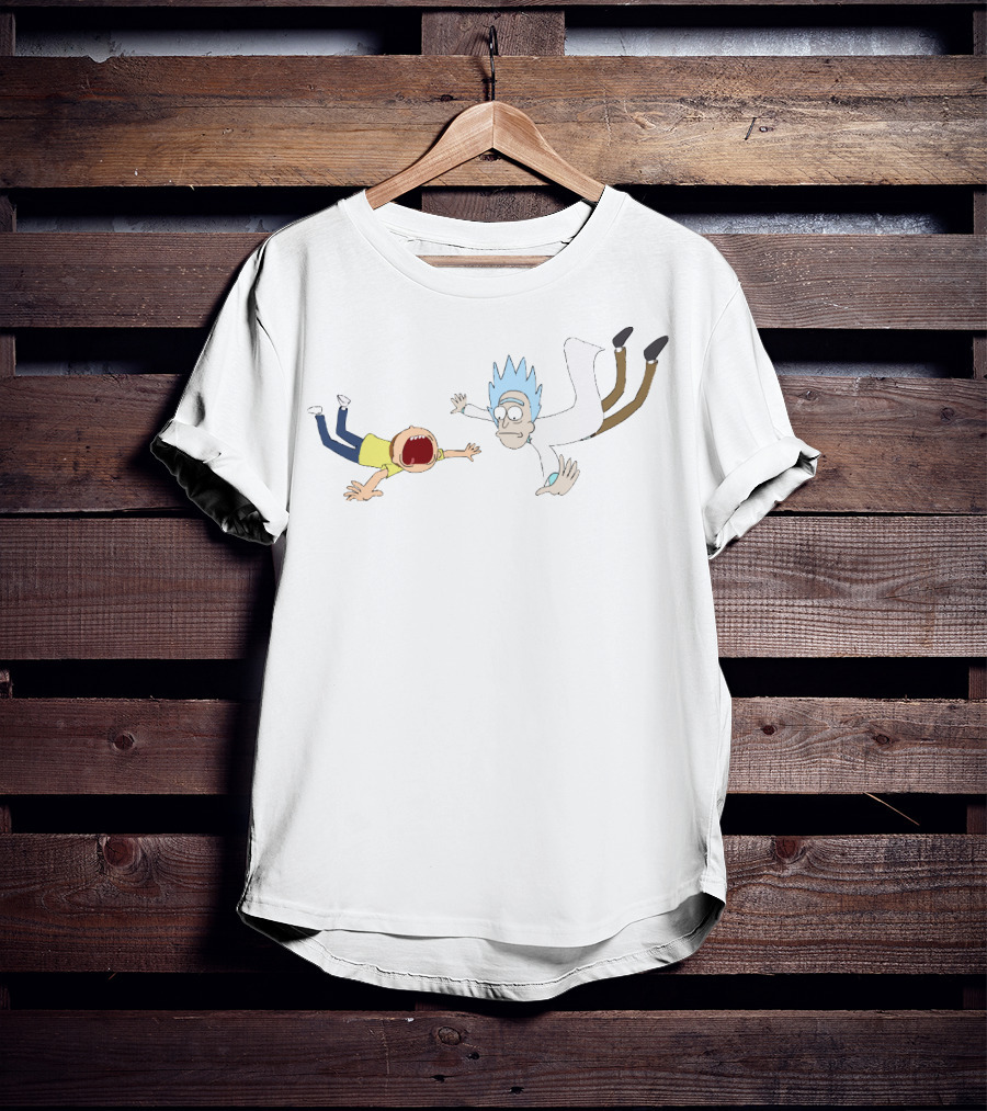 Rick And Morty Falling Adventure T-Shirt