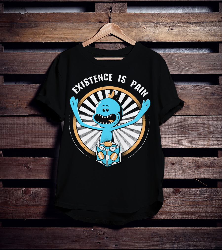 Existence Is Pain Mr. Meeseeks Rick And Morty Cube T-Shirt