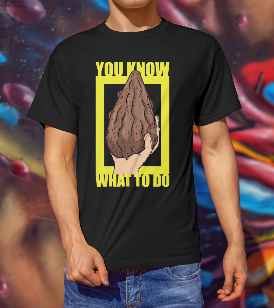 Morty Mega Seeds You Know What To Do Hand Holding Brown Seed T-Shirt