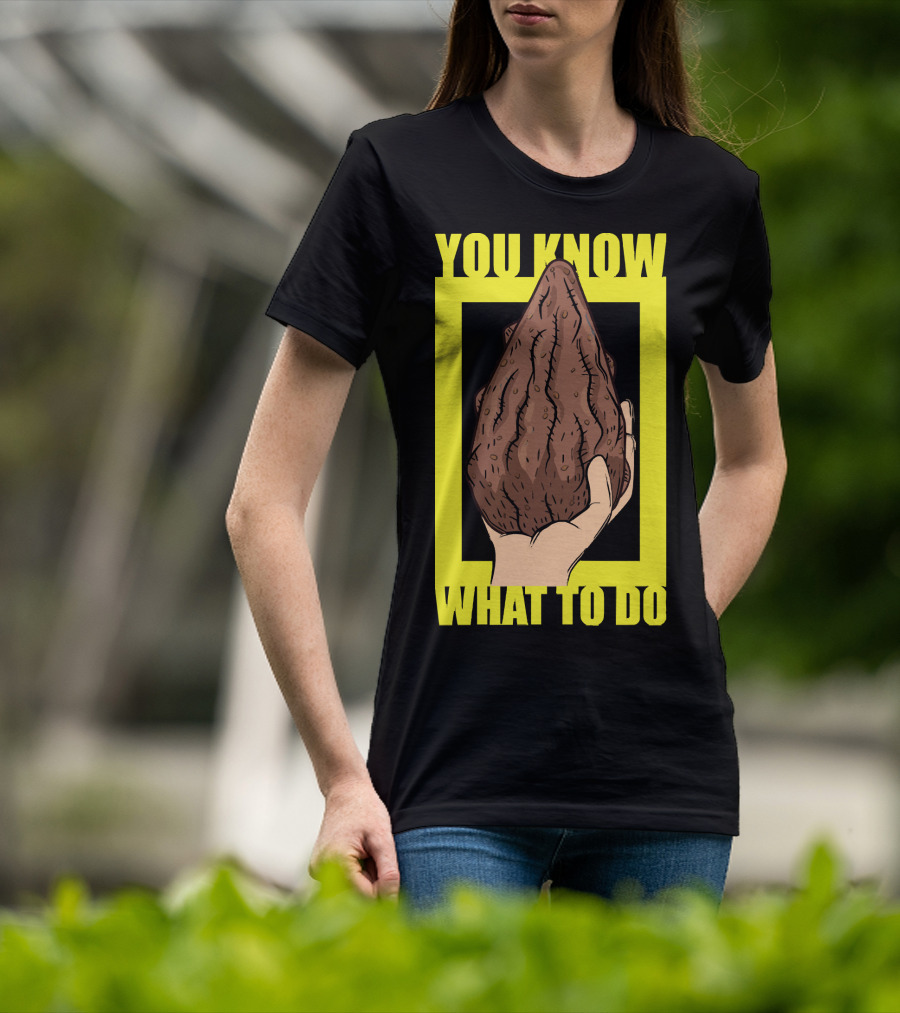 Morty Mega Seeds You Know What To Do Hand Holding Brown Seed T-Shirt