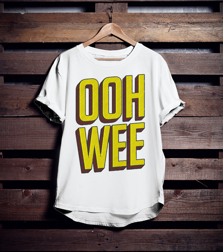 OOH WEE Mr. Poopy Butthole Bold Yellow Comic T-Shirt
