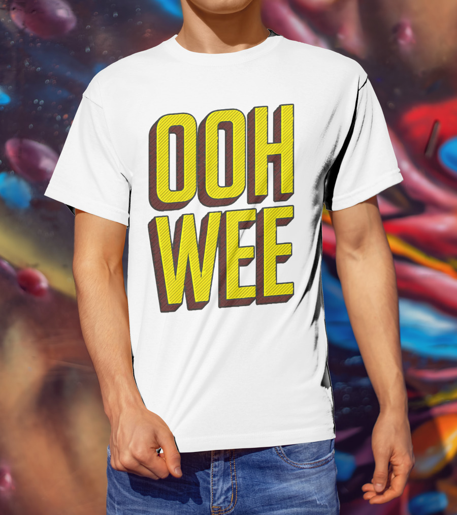 OOH WEE Mr. Poopy Butthole Bold Yellow Comic T-Shirt