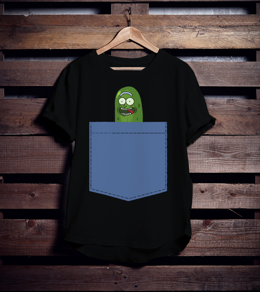 Pickle Rick Pocket Adventure T-Shirt