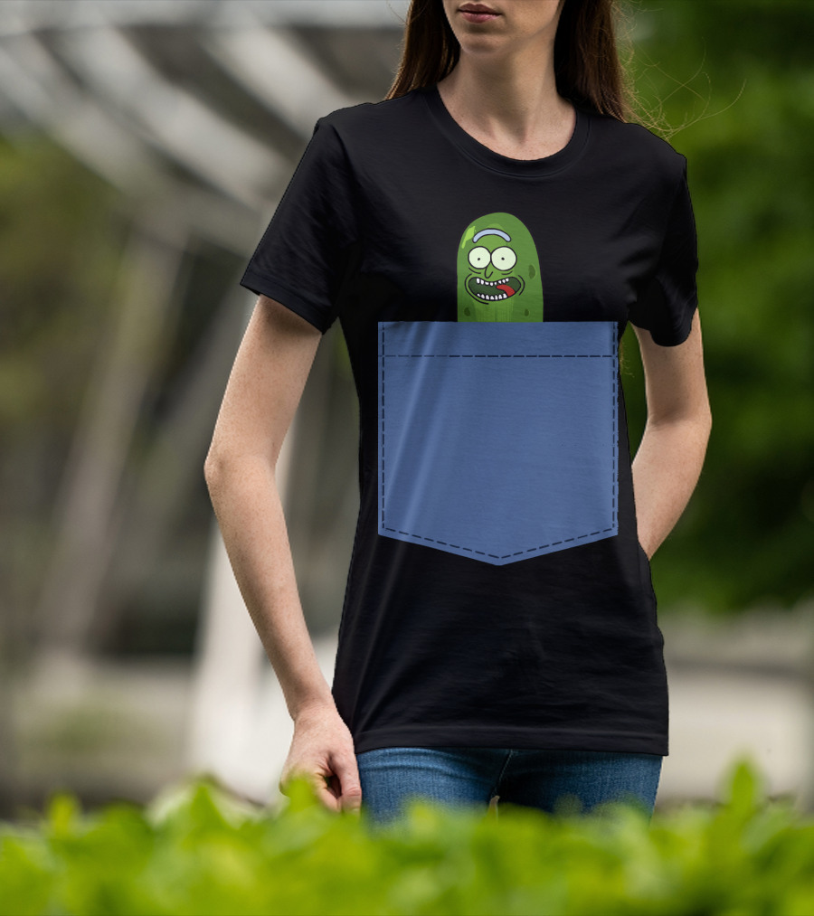 Pickle Rick Pocket Adventure T-Shirt