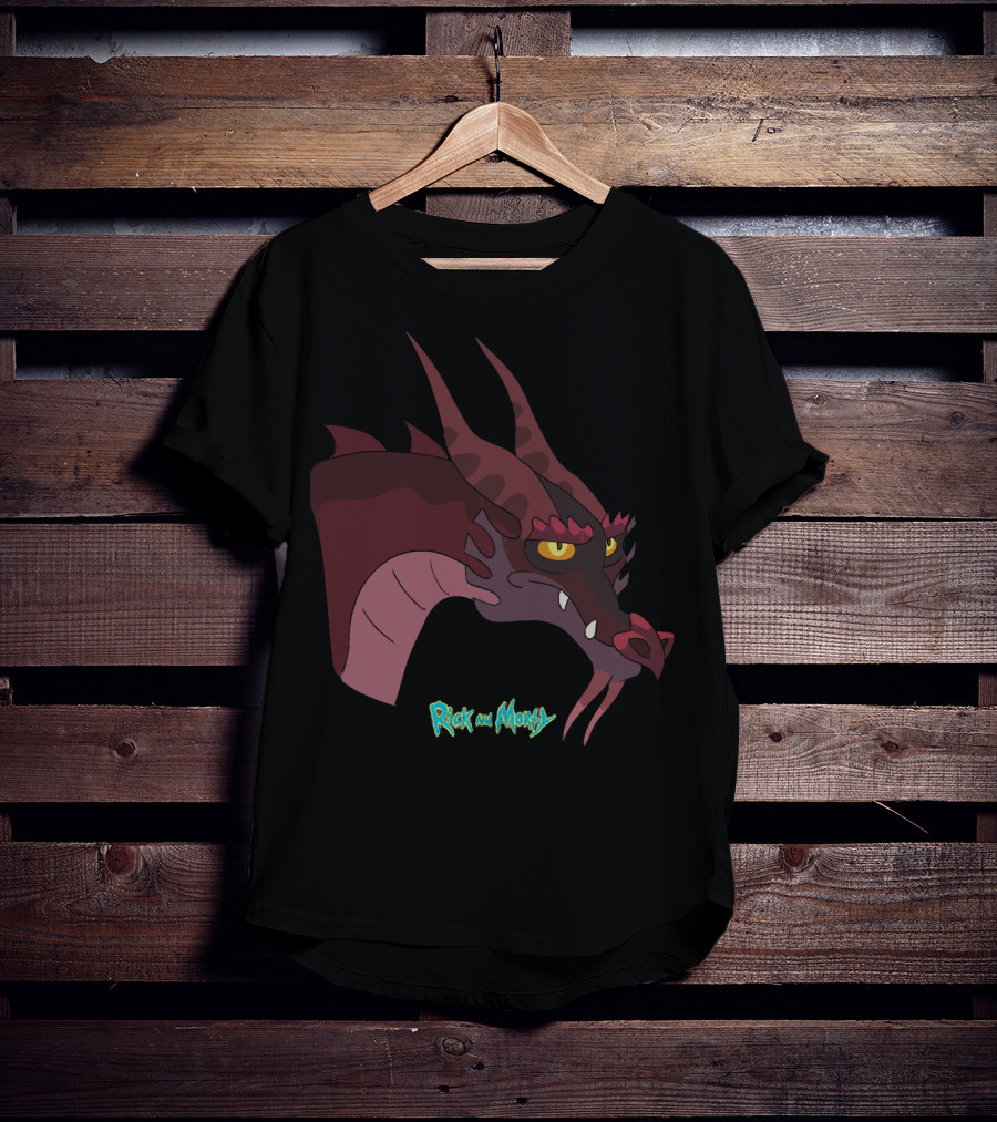 Rick And Morty Dragon Head T-Shirt