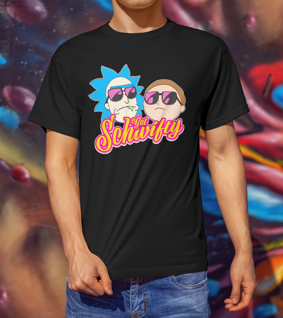 Rick And Morty Get Schwifty Sunglasses Edition T-Shirt