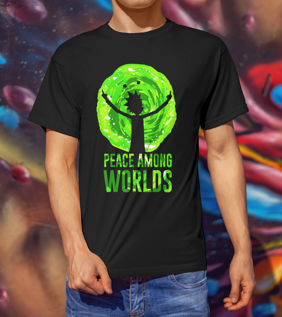 Rick And Morty Peace Among Worlds Portal T-Shirt