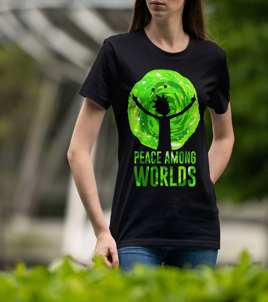 Rick And Morty Peace Among Worlds Portal T-Shirt