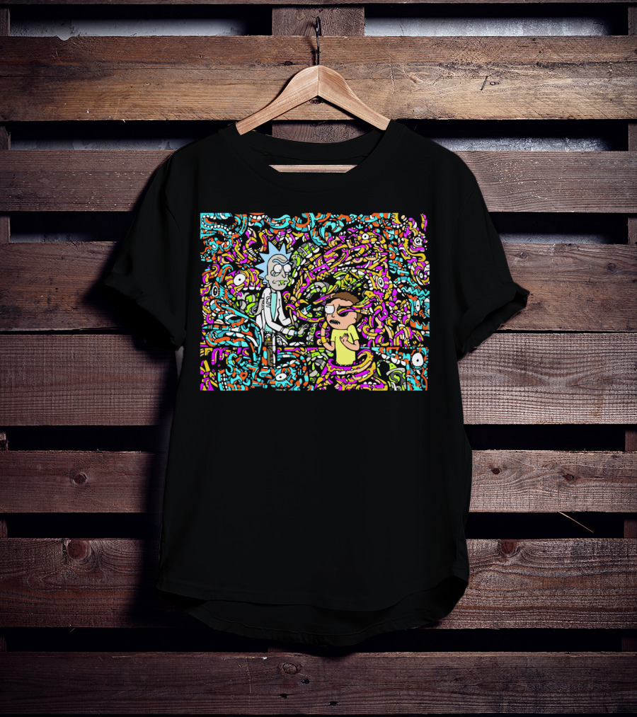 Rick And Morty Show Me What You Got Psychedelic Labyrinth T-Shirt