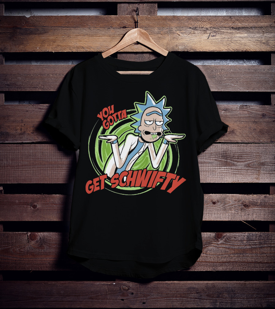 You Gotta Get Schwifty Rick And Morty Portal Image T-Shirt