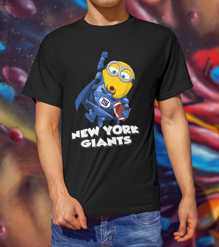 New York Giants Minion Football Superhero T-Shirt