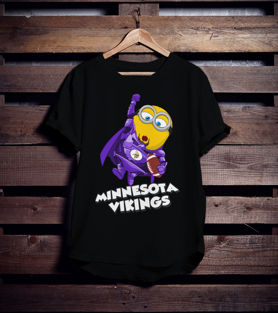 Minnesota Vikings Minion Crossover T-Shirt