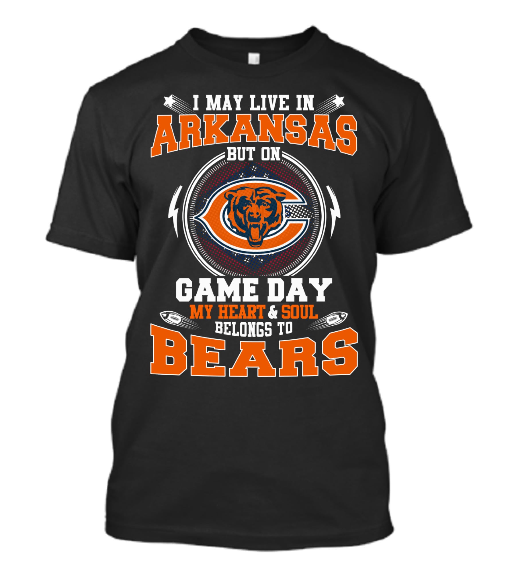 Arkansas Heart And Soul On Game Day Belongs To Bears T-Shirt