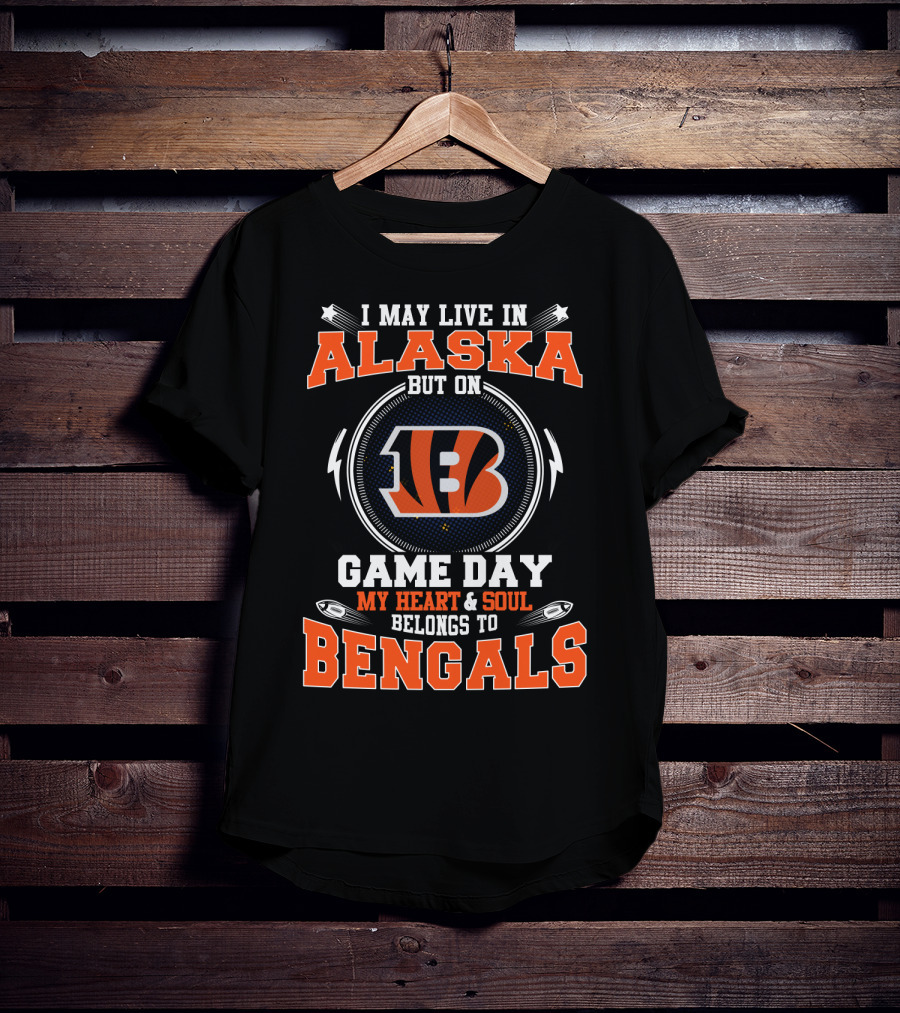 Alaska Game Day Bengals Heart And Soul T-Shirt