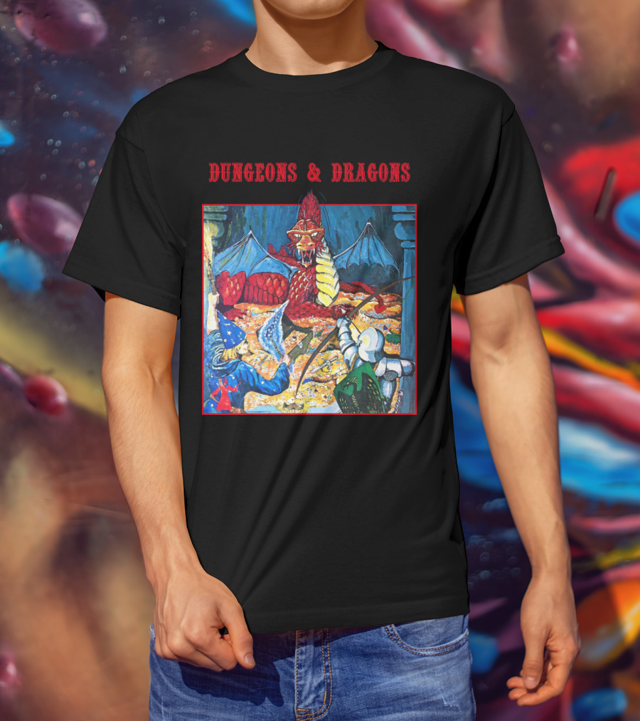 Dungeons And Dragons Basic Set Vintage Illustration Adventure T-Shirt