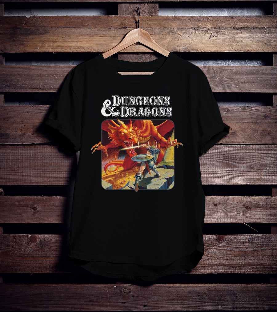 Dungeons And Dragons Red Dragon Adventure Battle T-Shirt