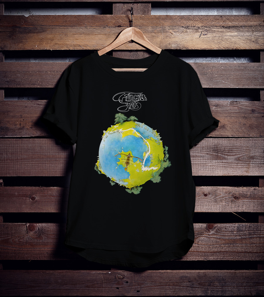 Fragile Yes Planet Cover T-Shirt
