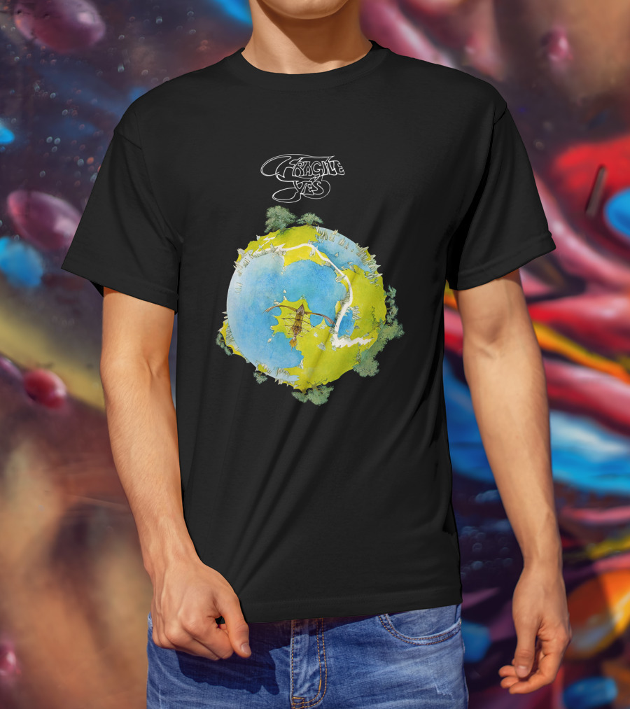 Fragile Yes Planet Cover T-Shirt