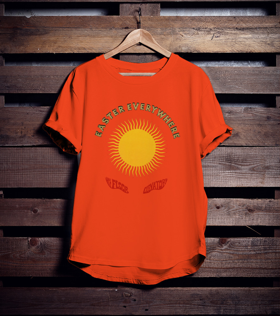Easter Everywhere 13th Floor Elevators Sunburst Iconic Psychedelic Motif T-Shirt