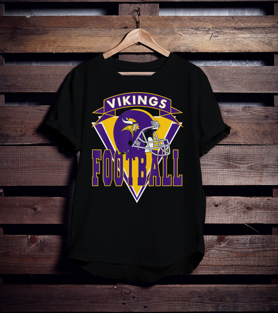 Vikings Football Helmet Badge MN Vikings T-Shirt