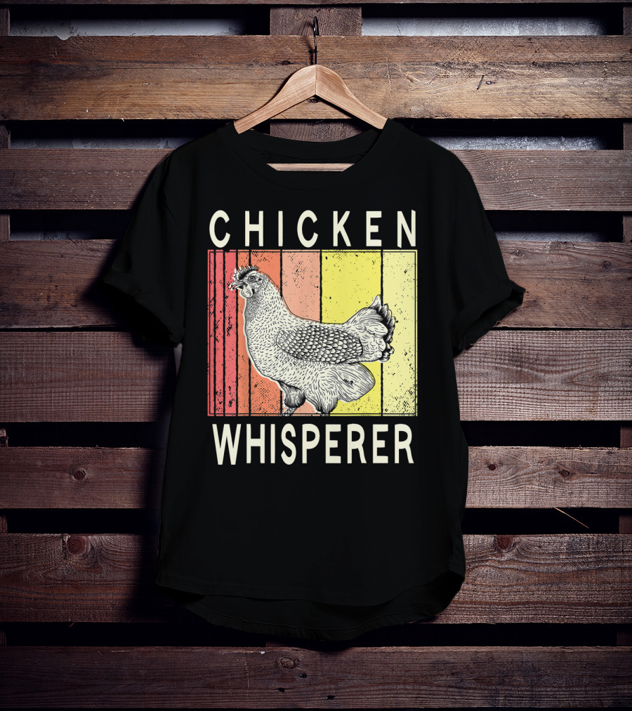 Chicken Whisperer Vintage Illustration For Chicken Farmer Enthusiasts T-Shirt