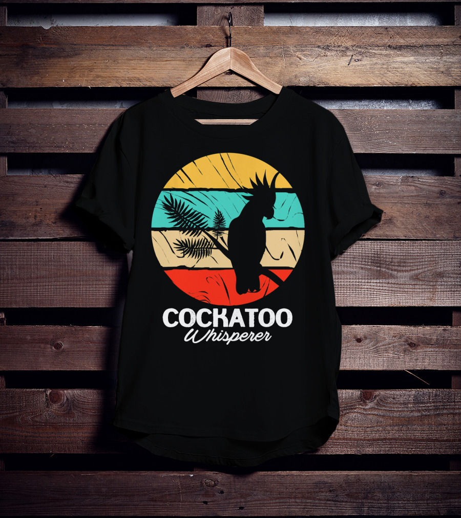 Cockatoo Whisperer Vintage Sunset Cockatiel T-Shirt