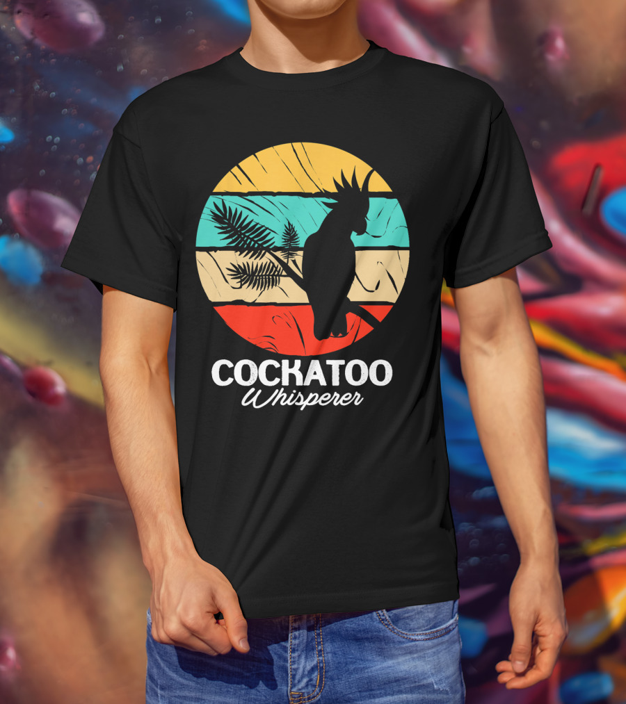 Cockatoo Whisperer Vintage Sunset Cockatiel T-Shirt