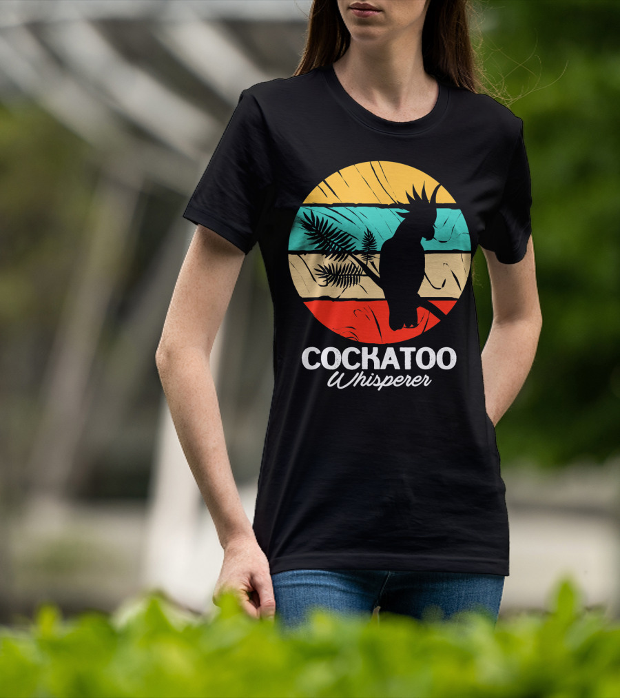 Cockatoo Whisperer Vintage Sunset Cockatiel T-Shirt