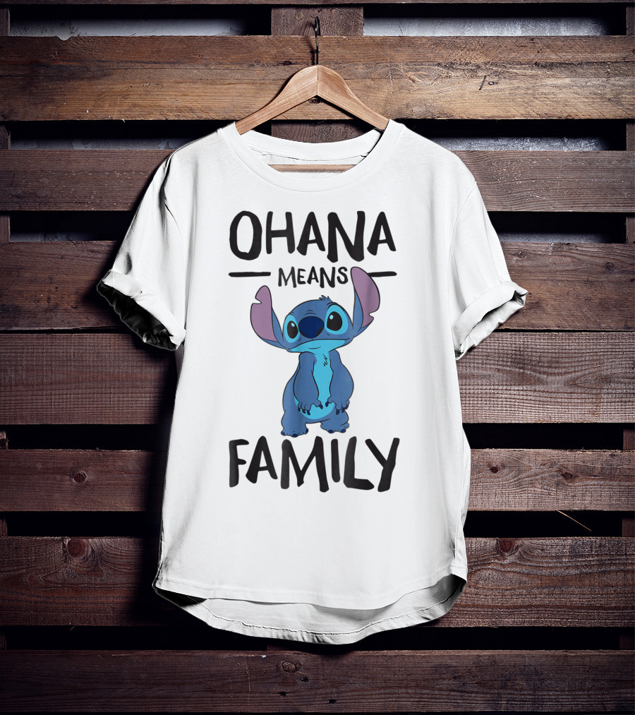 Ohana Means Family Stitch Character T-Shirt