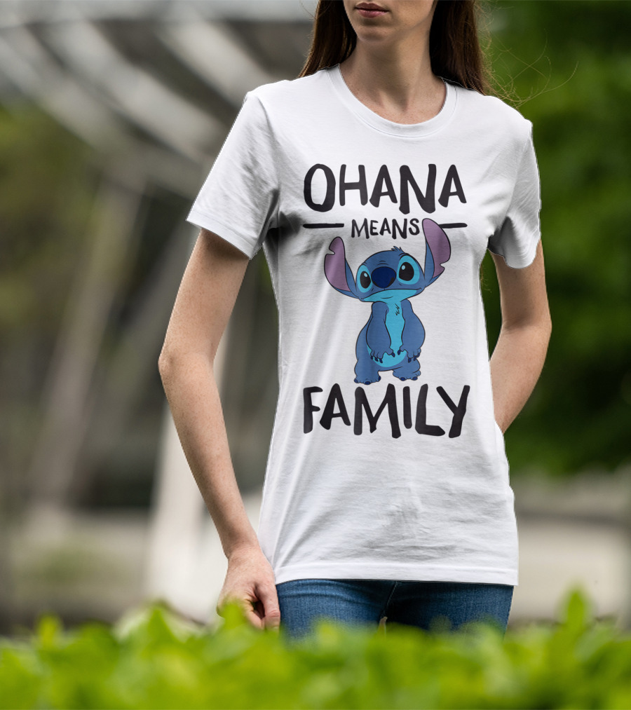 Ohana Means Family Stitch Character T-Shirt