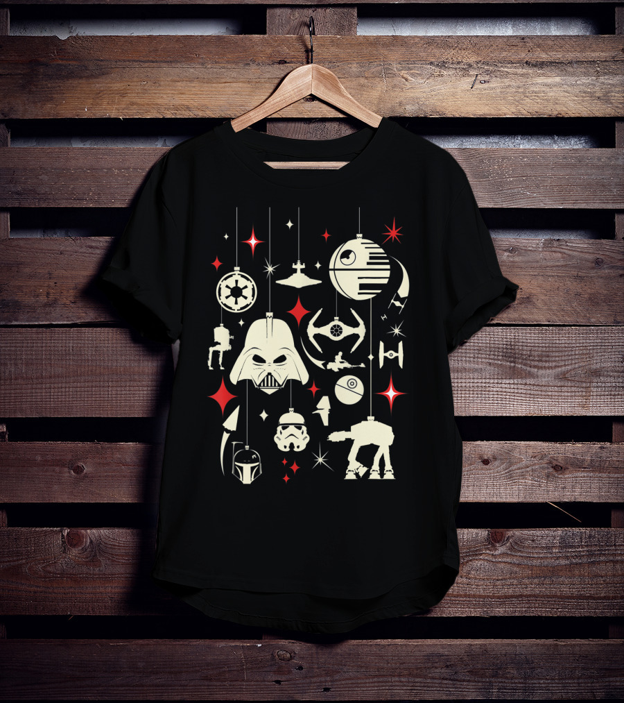 Star Wars Galactic Holiday Ornaments Collection T-Shirt