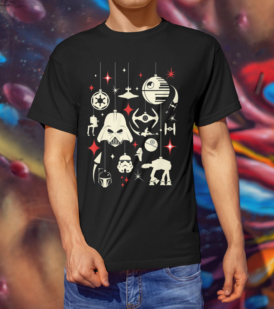 Star Wars Galactic Holiday Ornaments Collection T-Shirt
