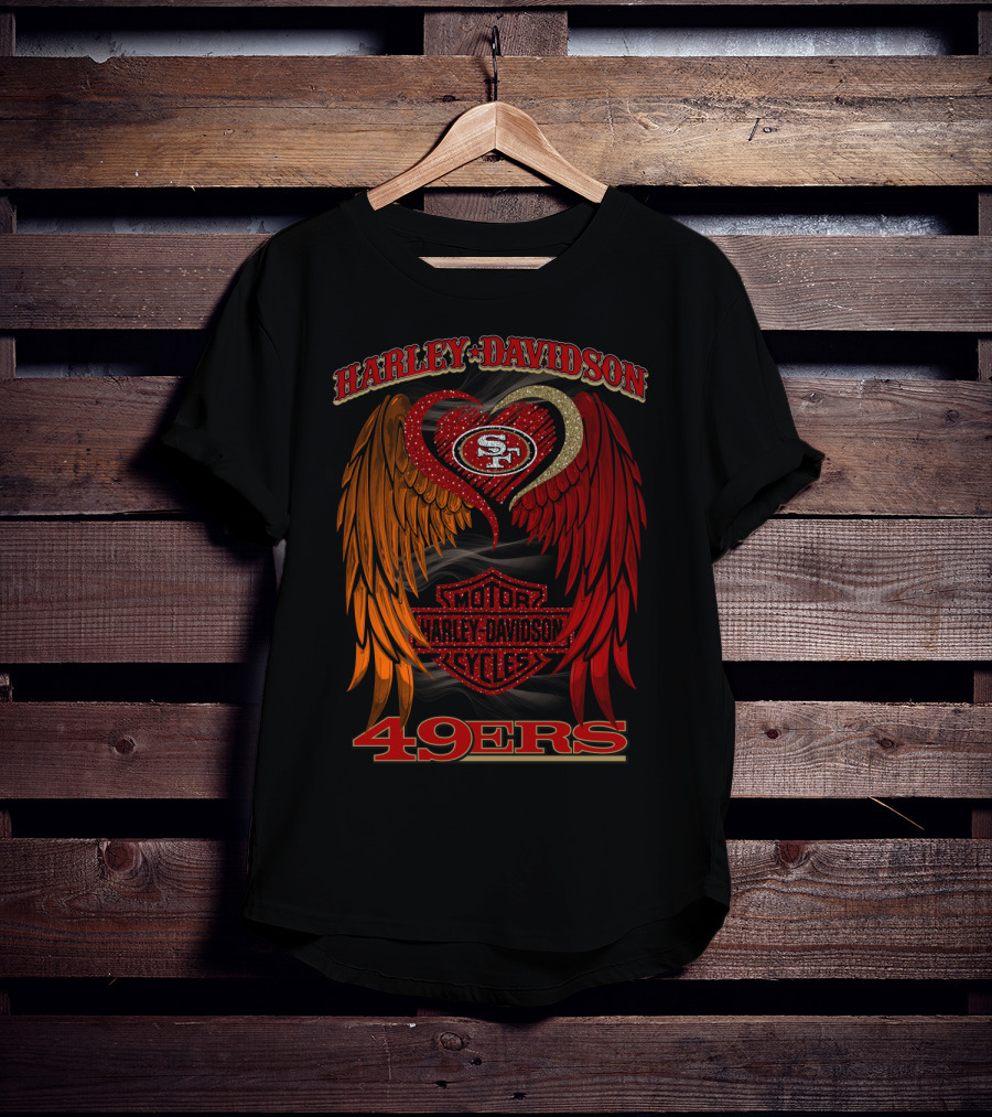 Harley Davidson Motor Cycles San Francisco 49ers T-Shirt