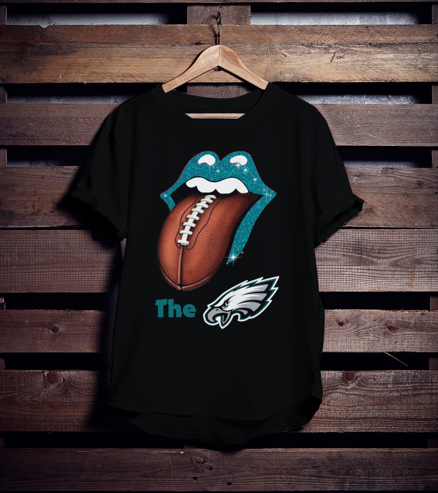 The Smile Eagles Tongue Football Philadelphia Eagles T-Shirt