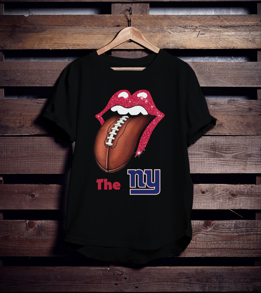 The NY SMILE GIANTS Football Tongue T-Shirt