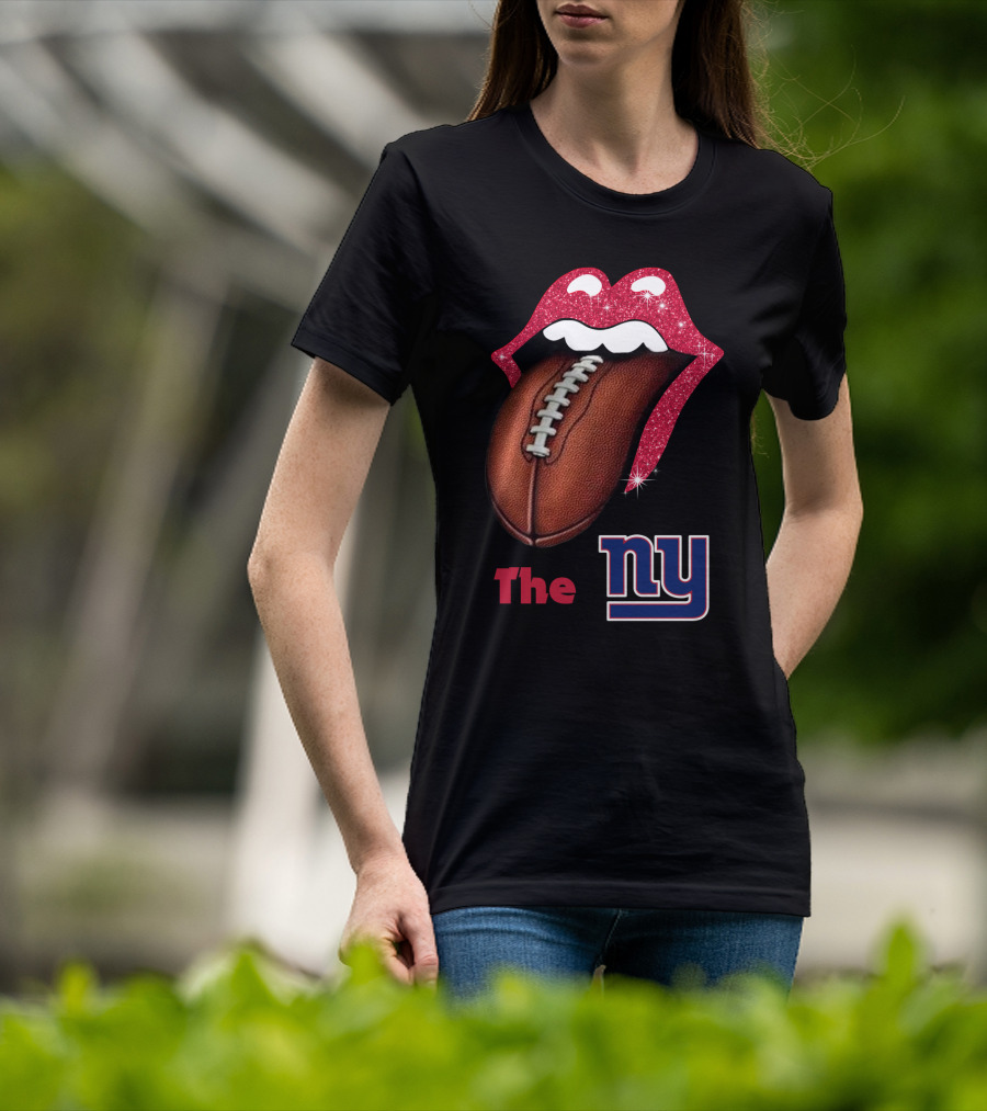 The NY SMILE GIANTS Football Tongue T-Shirt