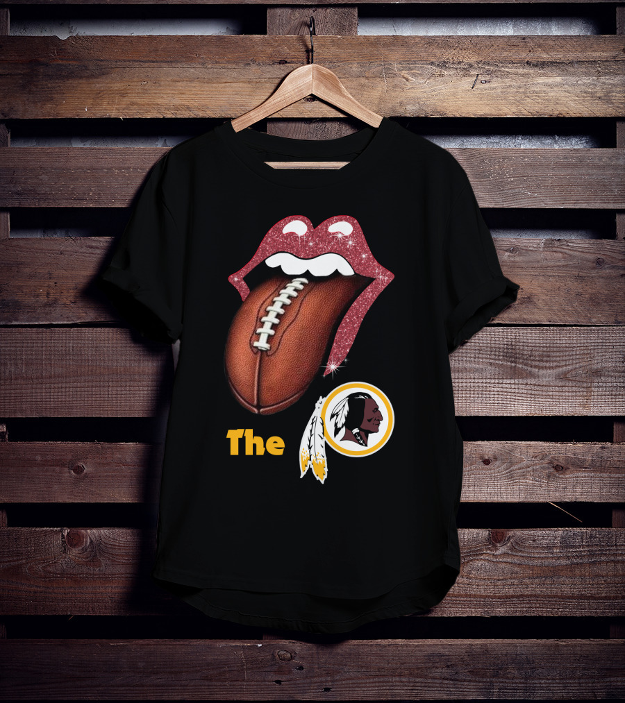 The Redskins Lips Football T-Shirt