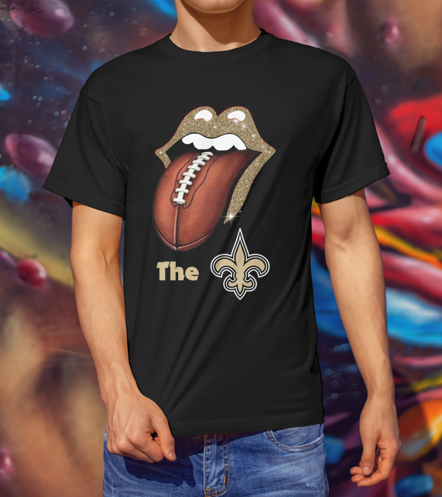 The Smile Saints Football Iconic Logo Fleur-de-Lis T-Shirt