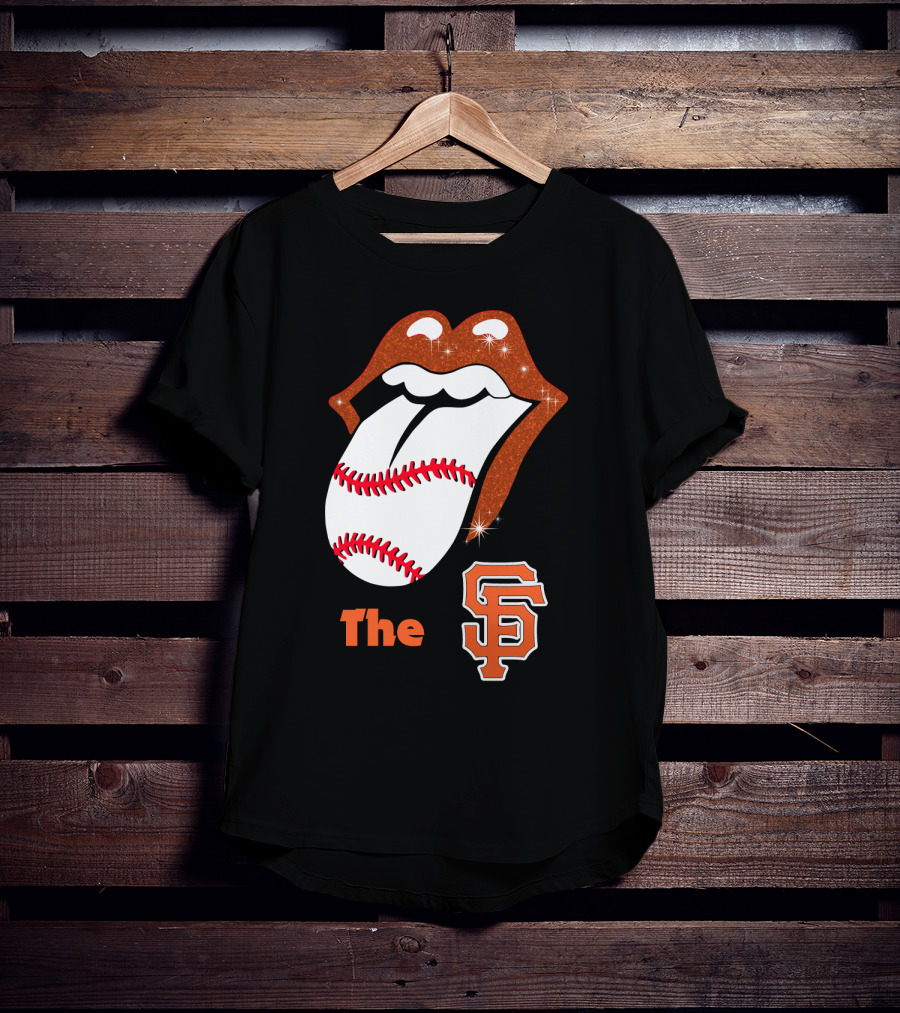 The SF Giants Baseball Tongue T-Shirt